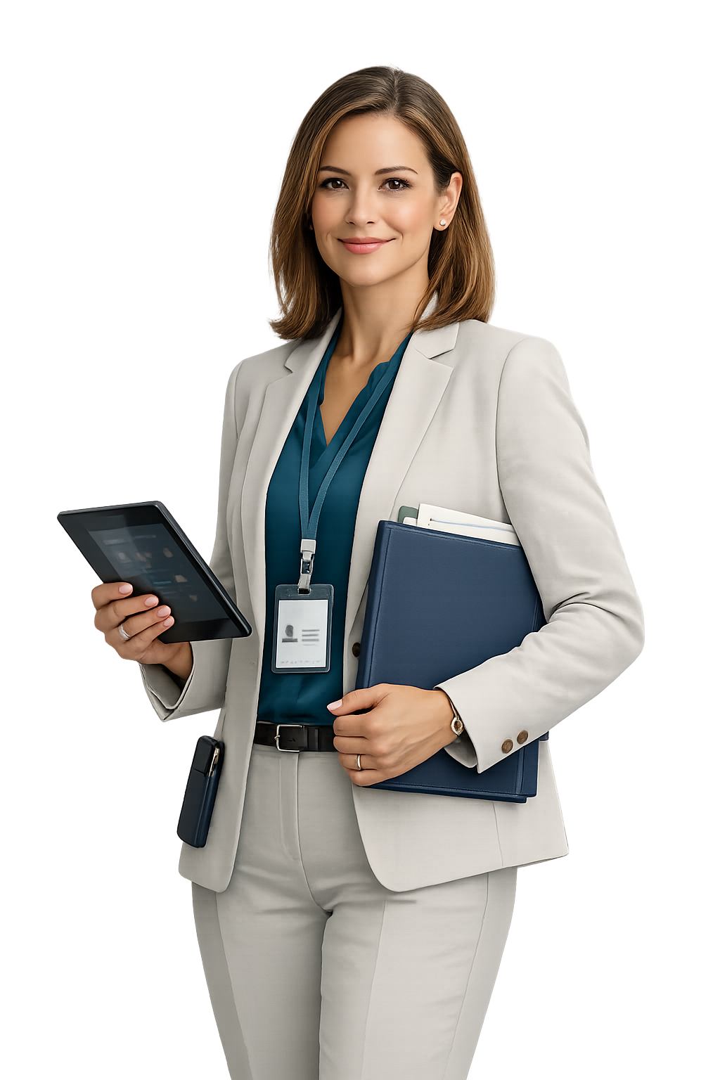 Professionista HR con tablet per GIS HRM